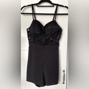 Almost Famous Black Romper.